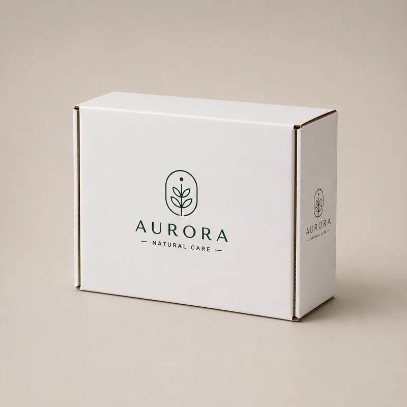 caja microcorrugada reverso blanco personalizada — empaque versátil con marca impresa en Colprinter
